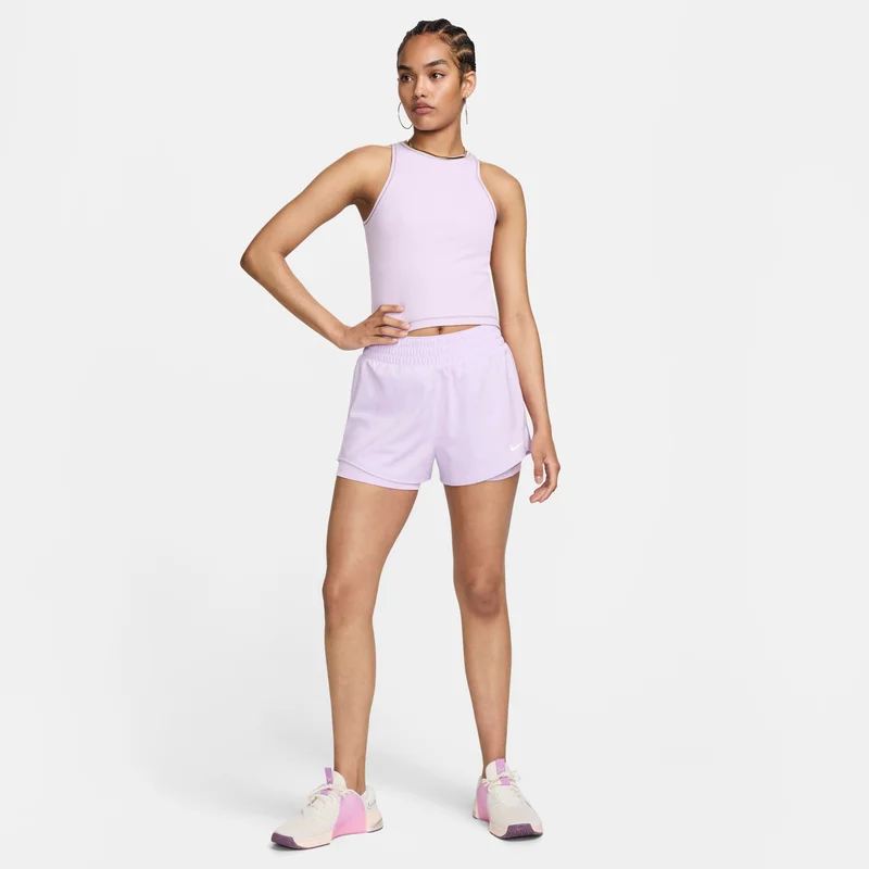 Nike Purple Women's One Fitted Dri-FIT Ribbed Training Tank Top for Women | Best Price UAE