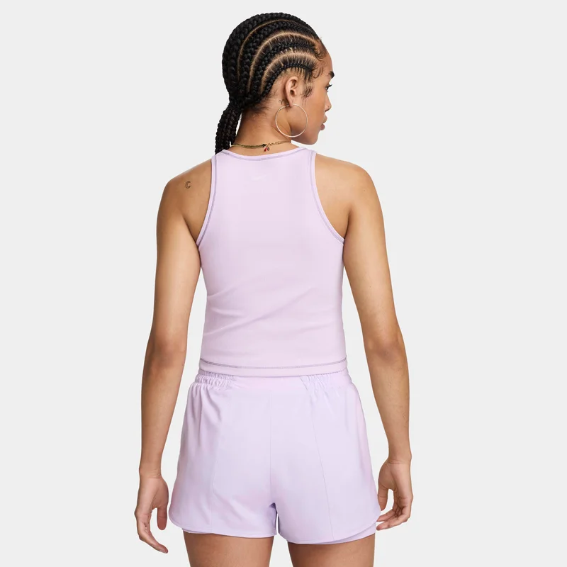 Nike Purple Women's One Fitted Dri-FIT Ribbed Training Tank Top for Women | Best Price UAE