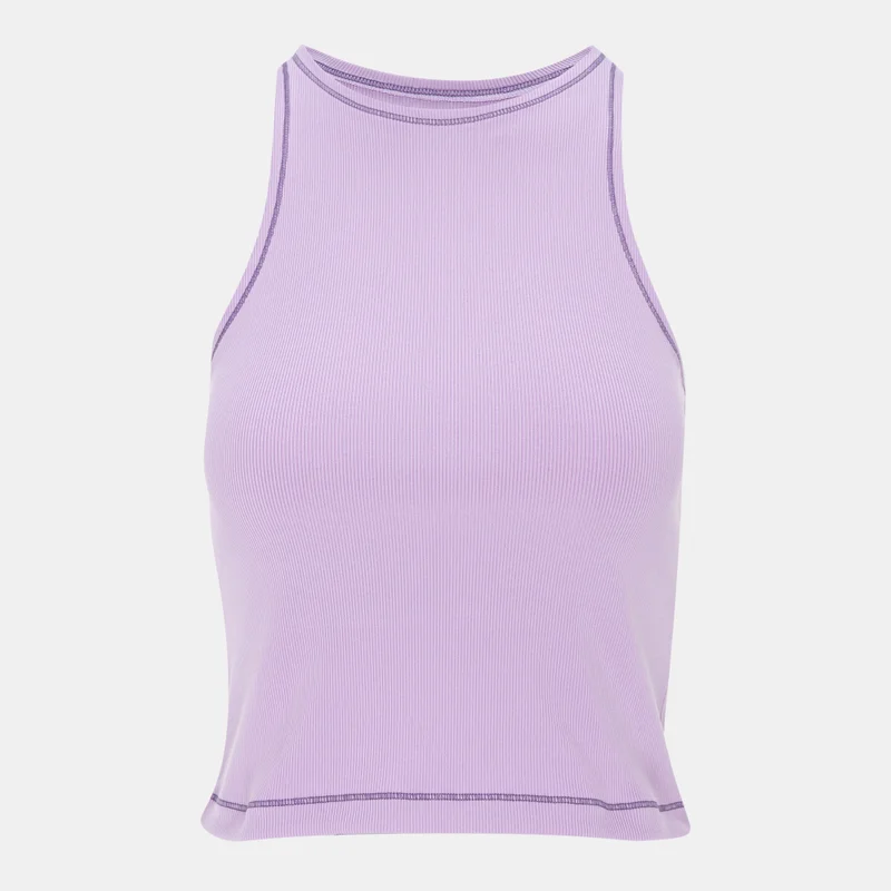 Nike Purple Women's One Fitted Dri-FIT Ribbed Training Tank Top for Women | Best Price UAE