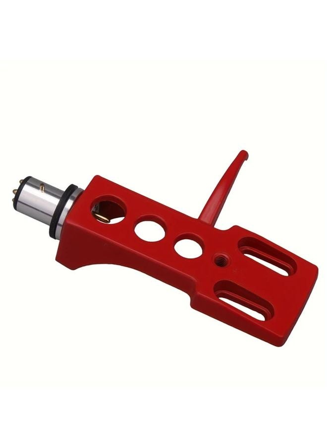 Red Vinyl Record Player Cartridge Adjustable Arm Metal Construction - Image 5