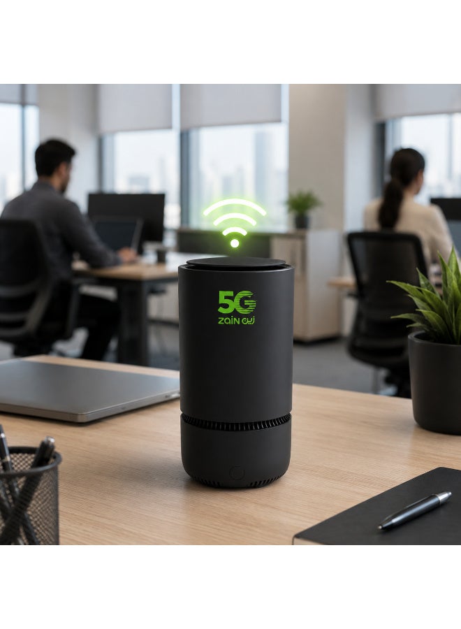 زين Certified Pre-Owned –  5G CPE E5 Router – Wi-Fi 6 – Up to 3600 Mbps – Supports All Networks (STC, Mobily, Zain) – E5-250MK black - Image 5