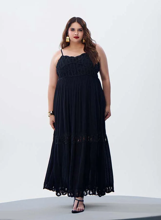 Virgio VIRGIO 100% Viscose Strappy Style Maxi Dress