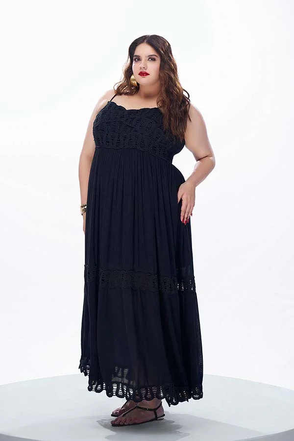 Virgio VIRGIO 100% Viscose Strappy Style Maxi Dress