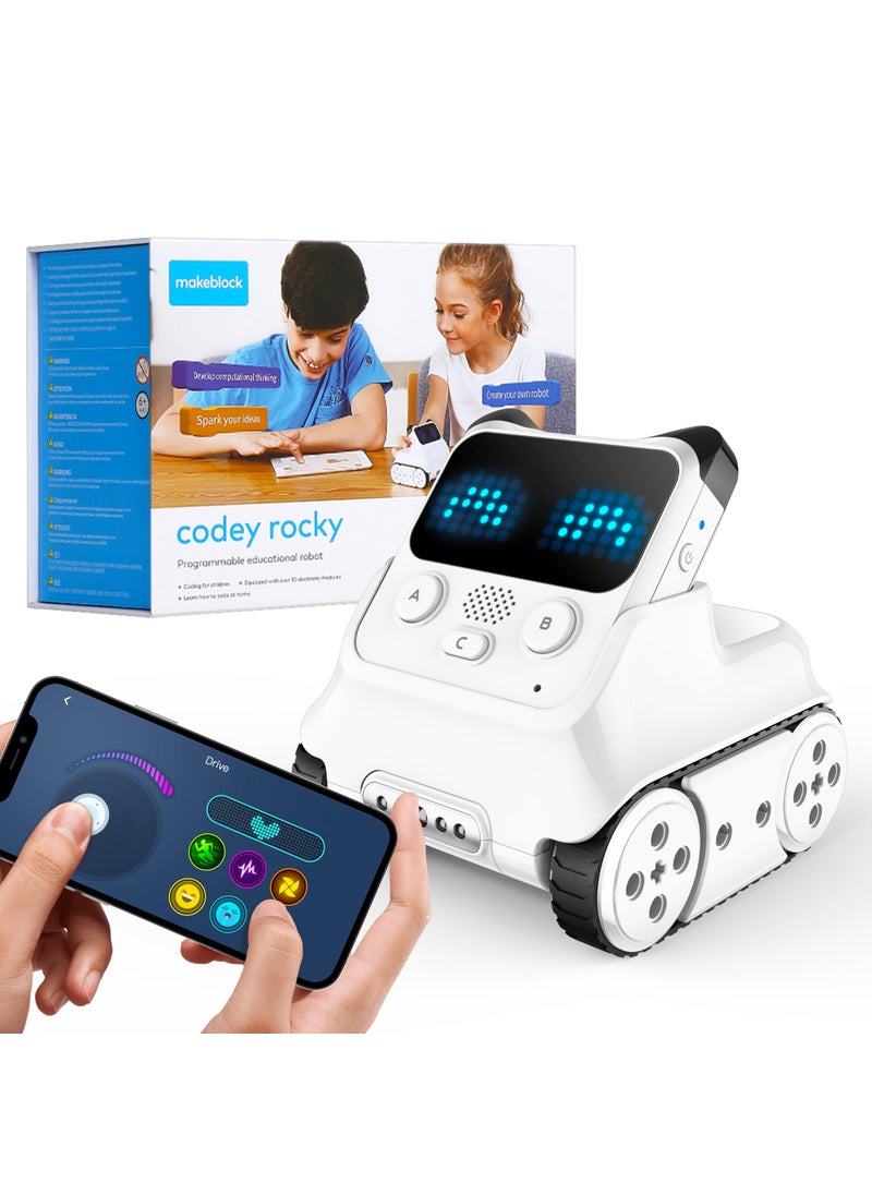 Makeblock Makeblock Codey Rocky Interactive Emo Robot, Coding for Kids 8-12, STEM Toys Support Scratch Python Programming, Smart Robotics Gift for Kids 6+  - Image 1