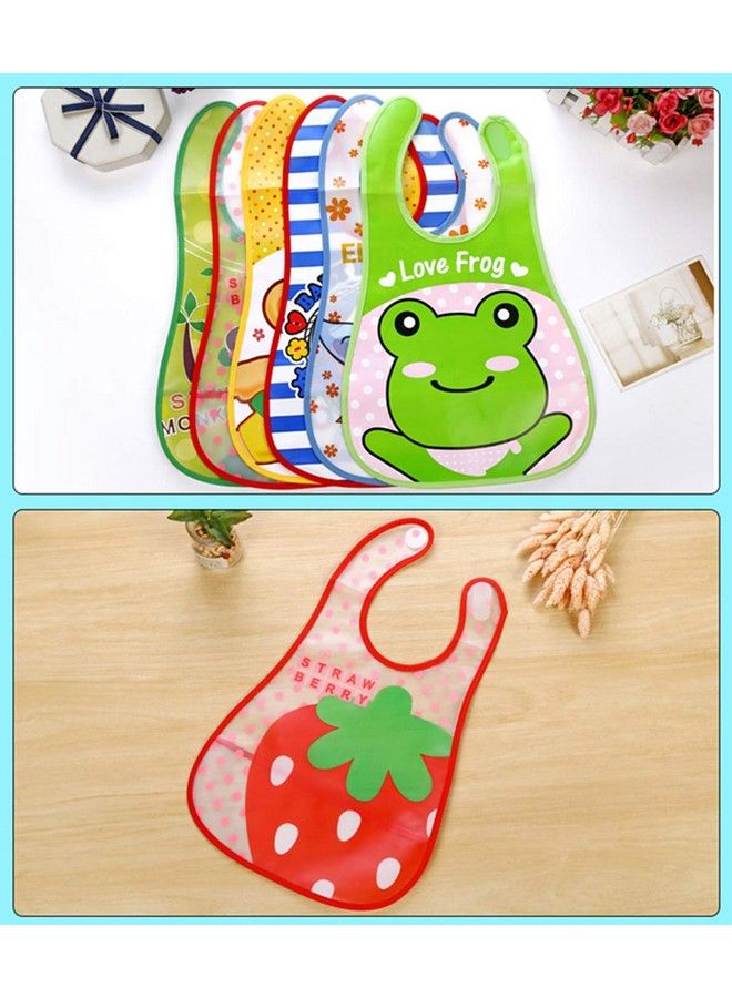 Uber World Waterproof Eva Baby Apron For Feeding And Craft Activities With Food Packet Cute Prints Reinforced Edges Multi Colors Pack Of 3… - Image 4