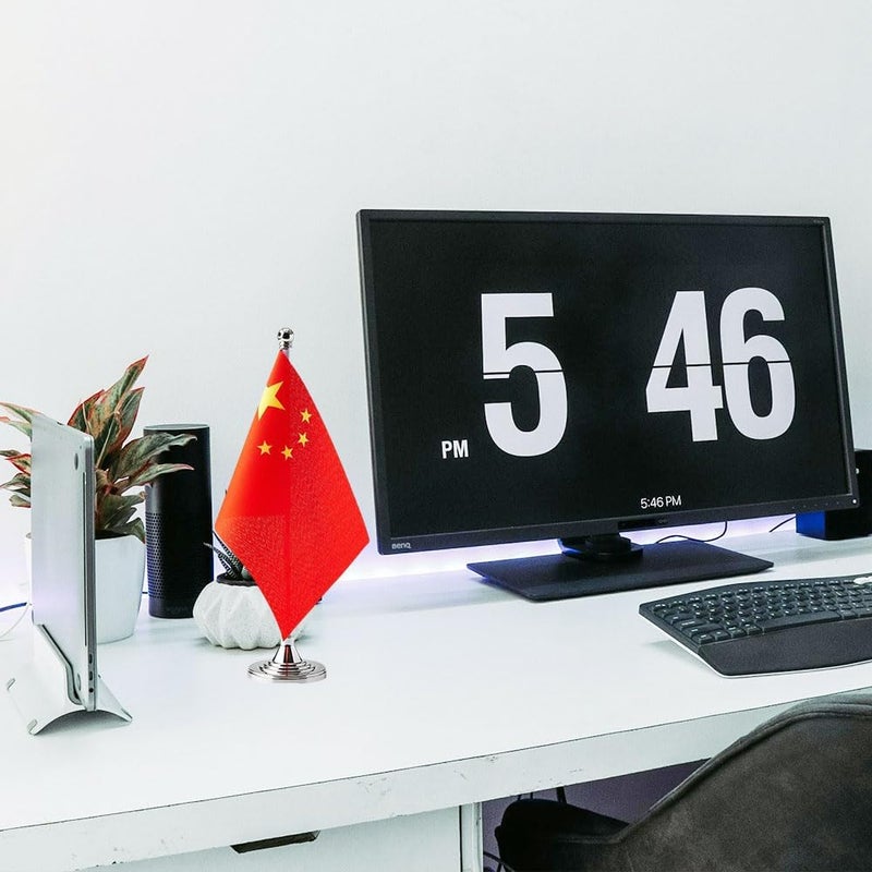 mflagperft China Flag Chinese Flags, Small Mini Chinese Desk Flag, Used for Table Office Classroom Home Patriotic Events Decorations - Image 3