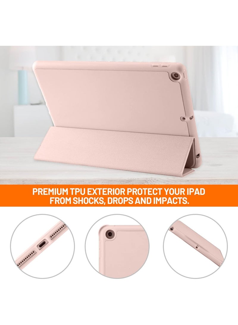 LEDIN Case Compatible with iPad 9 8 7 Generation 10.2 Inch, Model 2021/2020/2019,9th/8th/7th Case with Pen Holder, Trifold Stand Protective Case, Auto Sleep/Wake for iPad 10.6 - Image 3