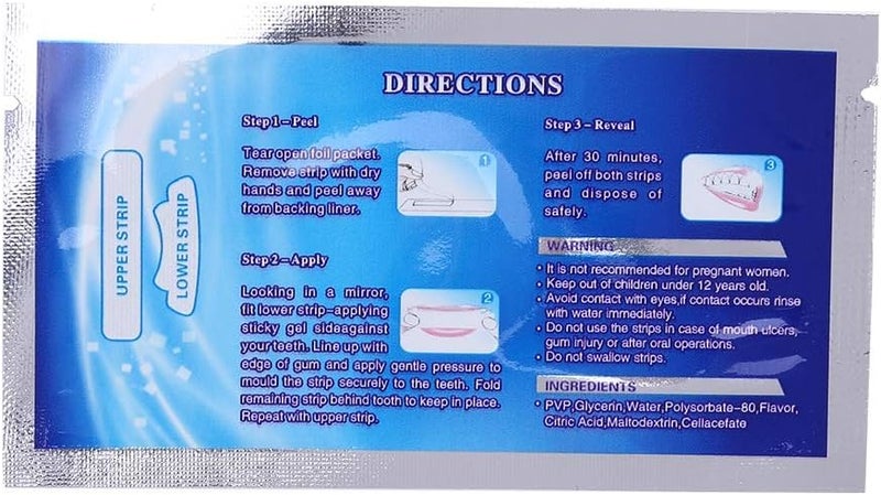 klarako Teeth Whitening Strip 28 White Stripes, White Stripe Teeth Whitening Strip, Professional Teeth Whitening Gel Strip Effective Teeth Care Kit, Teeth Whitening Strip - Image 5