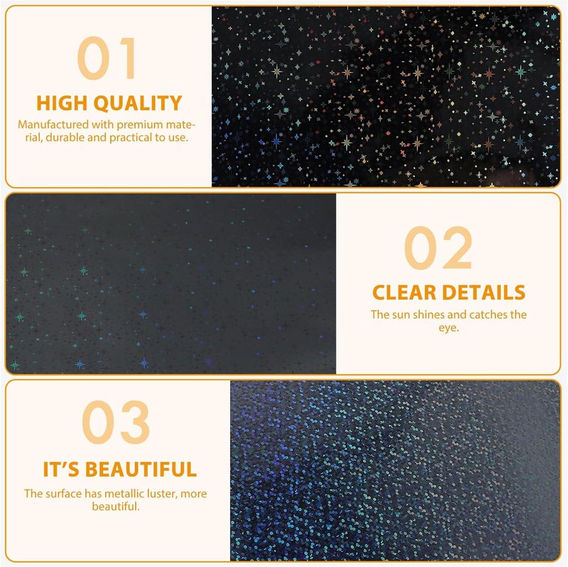 10pcs A4 Holographic Self Adhesive Vinyl Stickers Colorful Holographic Vinyl Paper for Scrapbooking and Crafting Arts - Image 5