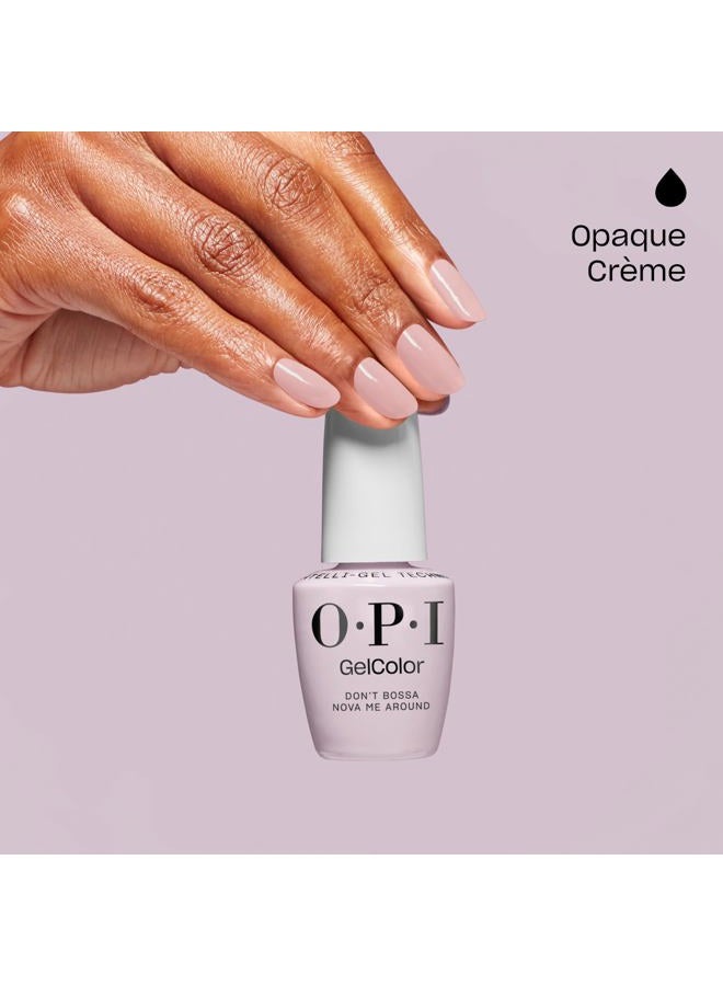 OPI GelColor Don't Bossa Nova Me Around | Opaque Cool Neutral Purple-Gray Crème LED Cure Gel Nail Polish | Salon-Quality Shine, Long-Lasting Wear | Vegan & HEMA Free | 0.5 Fl Oz - Image 4