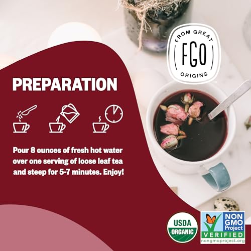 FGO Organic Hibiscus Flowers, Cut and Sifted, 16oz Bulk Resealable Bag, Packaging May Vary (Pack of 1) - Image 5