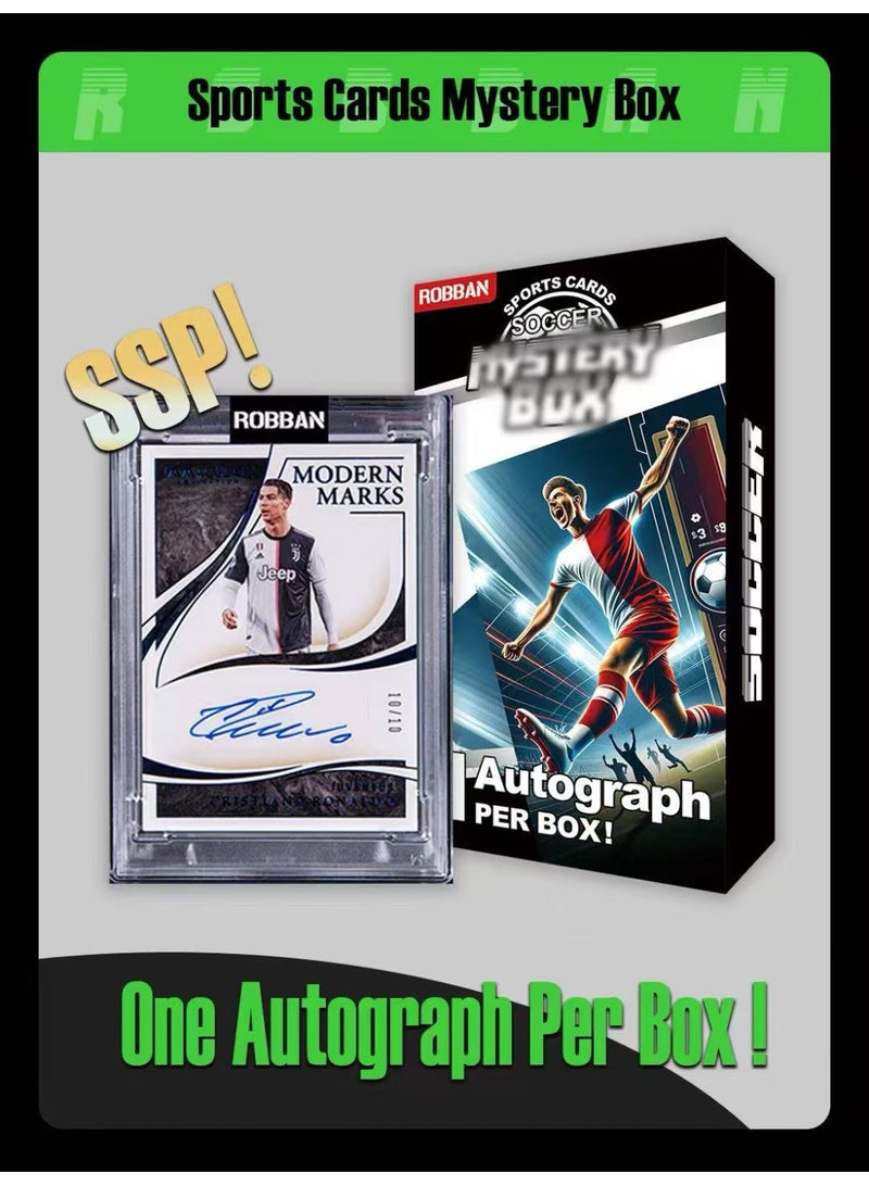 ROBBAN Collectible Signed Cards Rare Finds Perfect for Fans and Collectors SSP Soccer Football Star Autographed Sport Cards Mystery Box- - Global Certified Collectible - Image 2