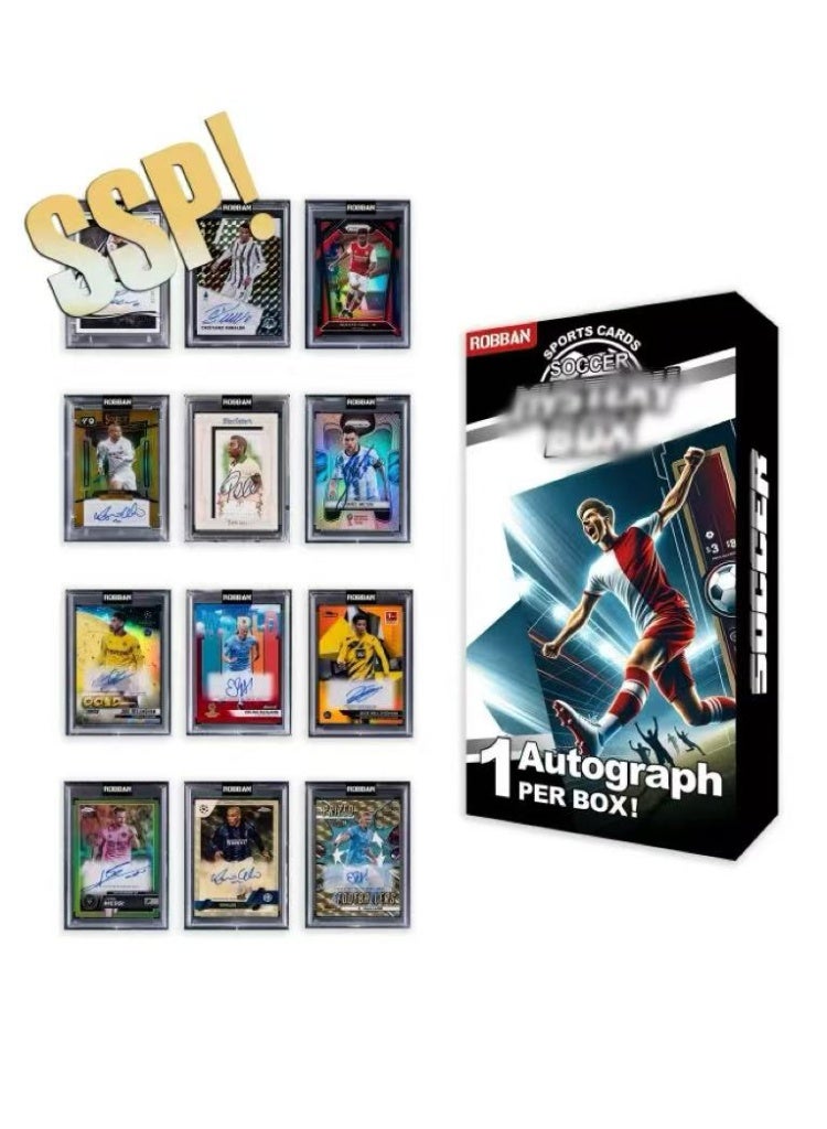 ROBBAN Collectible Signed Cards Rare Finds Perfect for Fans and Collectors SSP Soccer Football Star Autographed Sport Cards Mystery Box- - Global Certified Collectible - Image 4