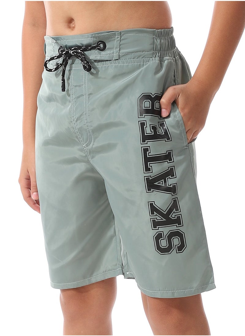 Caesar Printed Boys Swim Short  - Image 2
