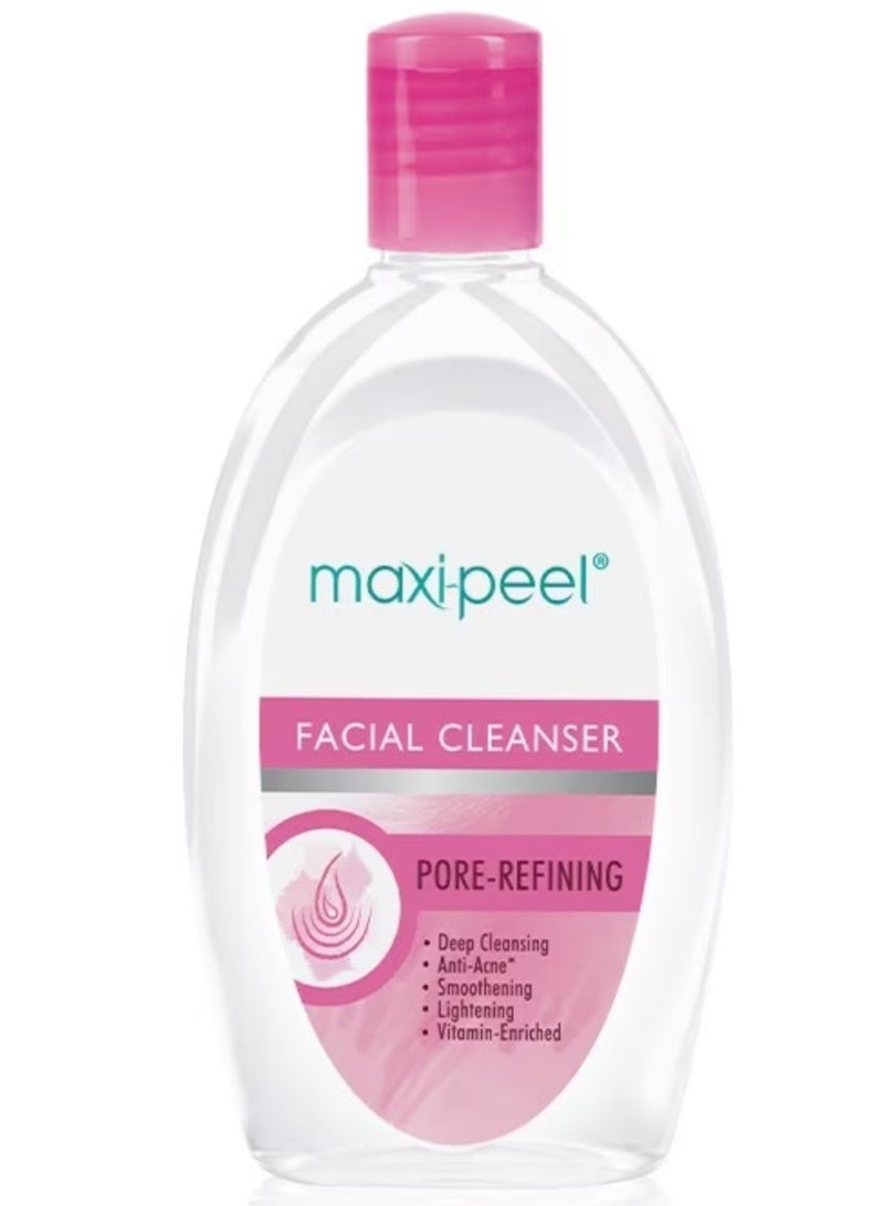MAXIPEEL FACIAL CLEANSER PORE REFNING(DEEP CLEANSING-SMOOTHENING-LIGHTENING-VITAMIN ENRICHED)135ML