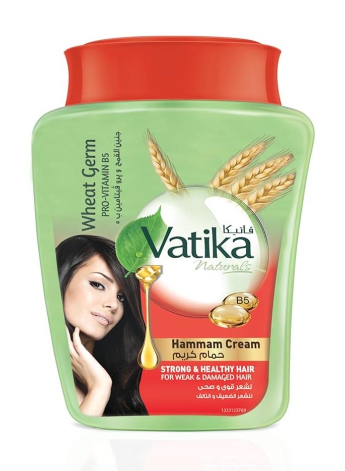 فاتيكا ناتشورالز لترطيب جنين القمح 900 جم مع فيتامينات ب5 النشطة للشعر الضعيف والتالف