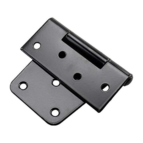 Yaegoo 3.5-Inch Shed Hinges Square Barn Door Heavy Duty Gate Hinges, Black (6 Pack, Screws Included) - Image 5