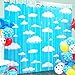 Simaya Cartoon Toy Inspired Story Birthday Party Decoration 2 Pack Story Party Photo Booth Prop Blue Sky White Cloud Fringe Curtains Tinsel Photo Streamers Backdrop for Cartoon Story Party Supplies - Image 3
