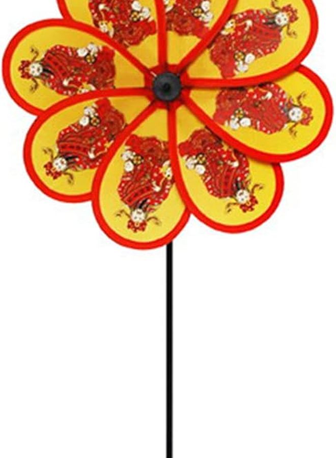 8 دوامات ملونة صينية لإله الرياح والثروة لتزيين الحدائق والمنازل داخلياً وخارجياً كألعاب للأطفال - Image 1