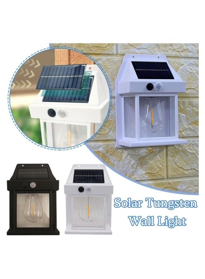 ACLIX Outdoor Solar Tungsten Wall Light, Waterproof LED Night Lighting with Motion Sensor, Ip65 Super Bright Warm Light Solar Security Light for Garden Villa  - Image 3