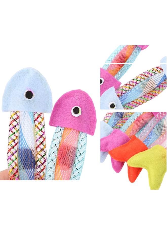 Altheqa 4 pcs Pet Products Fish Cat Toys Cat Chewing Toy Cloth Silvervine Fish Shape Kitten Chew Toy Cat Teething Toy Pet Accessories - Image 4