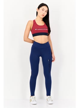 TOMMY SPORT Women Sportswear Fit Training Leggings, Navy  - Image 4