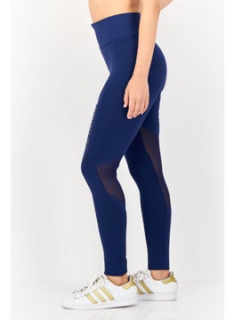 TOMMY SPORT Women Sportswear Fit Training Leggings, Navy  - Image 2