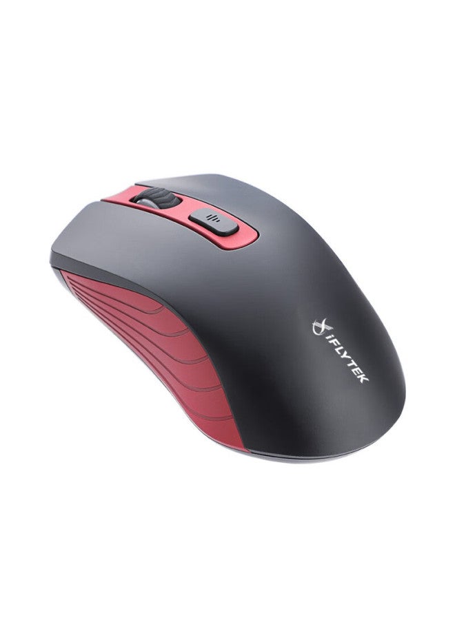 iFLYTEK Xunfei Wireless Bluetooth Mouse M210, Office Mouse, Wireless Peripheral, Ergonomic Mouse, Comfortable Grip, Smart Voice Input Typing Translation, Black And Red - Image 5