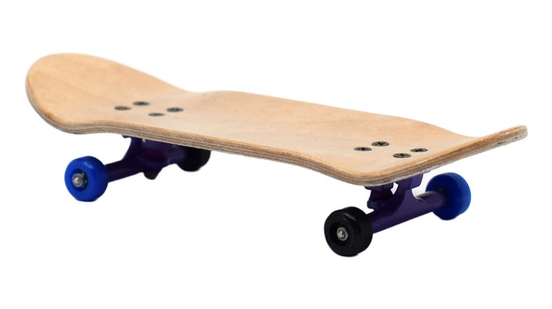 Teak Tuning Complete Fingerboard Waves Edition - Premium, Heat Transfer Graphic - Pro Shape & Size - Bearing Wheels, Pro Trucks, 61A Pro Duro Bushings - 34mm x 97mm Deck - Image 3