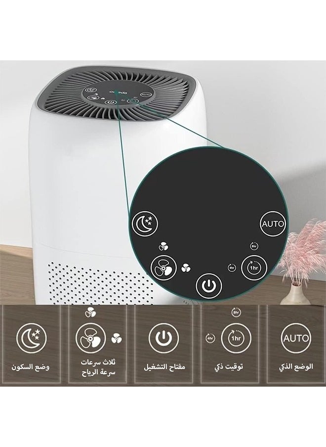 تانجبلب - منقيات الهواء للغرفة، منقي الهواء للغرفة مع فلتر هيبا لمكافحة الحساسية، ورائحة شعر الحيوانات الأليفة مع إسفنجة العطر، منقي هواء صغير مع وضع النوم بمستوى صوت منخفض - Image 1