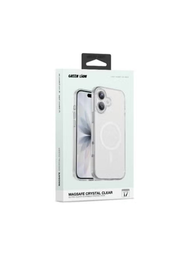 جرين ليون غطاء MagSafe Crystal Clear لهاتف iPhone 17 6.1 مع حماية عسكرية وحماية فائقة من السقوط / حماية فائقة من السقوط / حماية للكاميرا - شفاف - Image 3