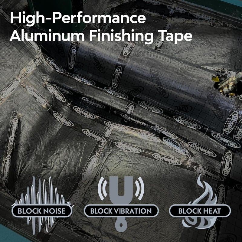 Dynamat DynaTape: Aluminum Finishing Tape for Use with Sound Deadening & Car Insulation Material – Heavy-Duty Sealant Tape for Seams, Butyl Rubber, Wires – 1.5” in x 30 ft Roll - Image 3