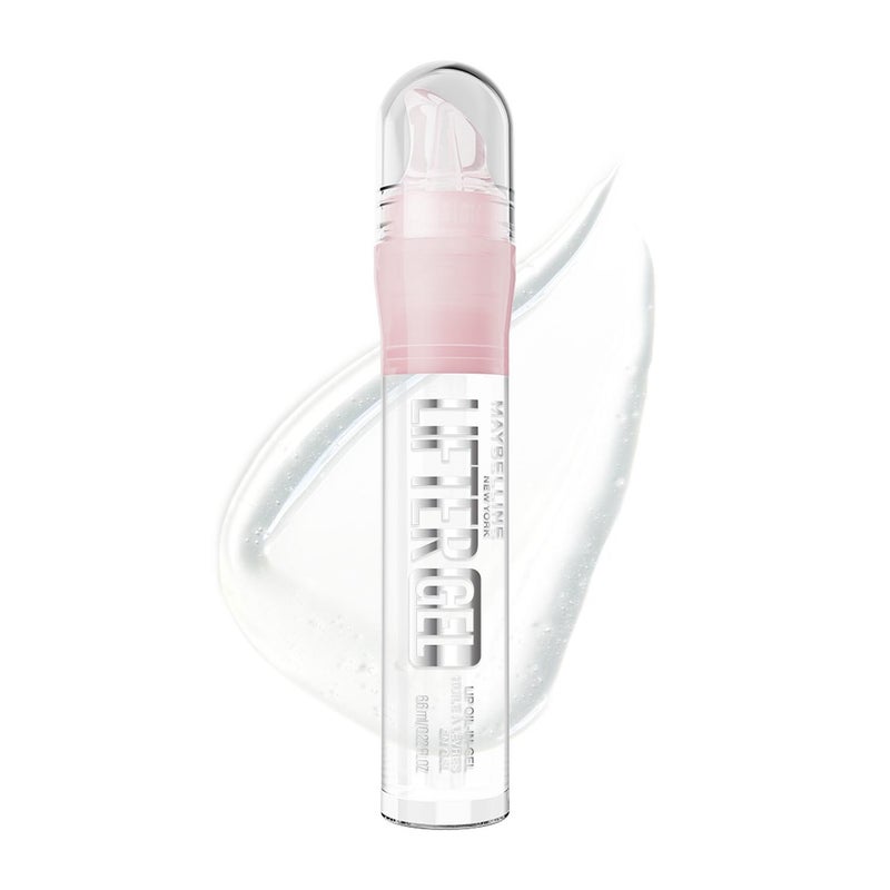 ميبيلين نيويورك Maybelline New York Lifter Gel Oil-in-Gel Lip Gloss 001 Mintini، لمعان زجاجي، تركيبة مرطبة بحمض الهيالورونيك وزيت الباشن فروت - Image 1