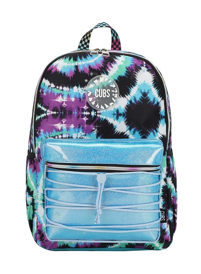 CUBS Tie Dyed Waterproof Kids 28L Backpack with zip closure Ideal for 8-15 years age group, Compatible with 15" Laptop - Image 1