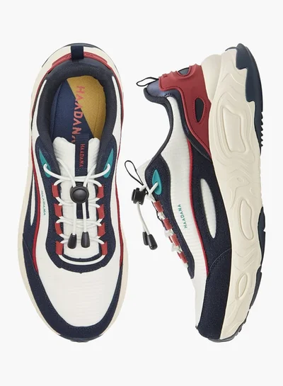 HAADANA Men Colourblock Sneakers with Lace-Up Closure