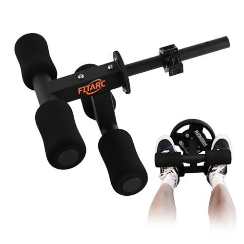 Fitarc Tib Bar, Tibialis Trainer, Tibia Dorsi Calf Raise Machine, Knees Over Toes Equipment for Strengthening Calves/Shins/Ankles, Black, Fits 1" Olympic Weight Plates - Image 1