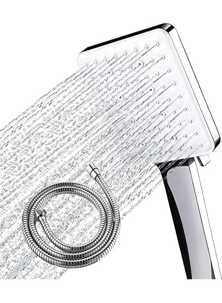 A high-pressure shower nozzle with a 1.5 meter channel and 6 spraying modes.  - Image 1