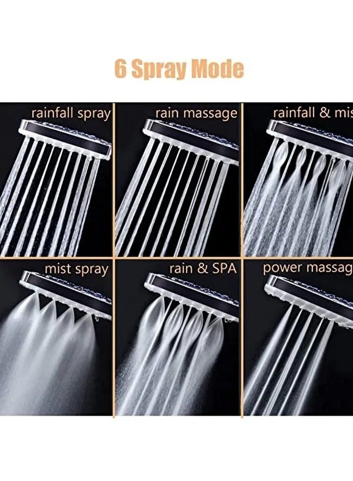 A high-pressure shower nozzle with a 1.5 meter channel and 6 spraying modes.  - Image 3