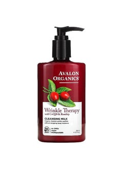 Avalon Organics Avalon Organics, Wrinkle Therapy, with CoQ10 & Rosehip, Cleansing Milk, 8.5 fl oz (251 ml)  - Image 1