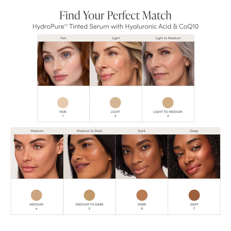 jane iredale HydroPure Tinted Serum, Hydrating, Sheer-Coverage Formula Helps Plump, Soothe, Blur Lines and Even Skin Tone with Hyaluronic Acid + CoQ10 - Image 4