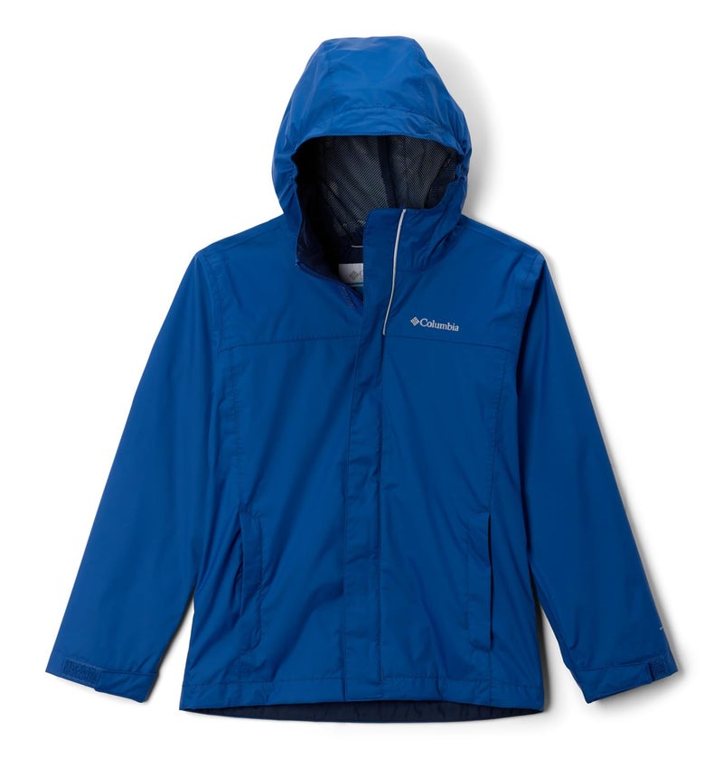 Columbia Youth Boys Watertight II Waterproof Rain Jacket Mountain Blue Medium