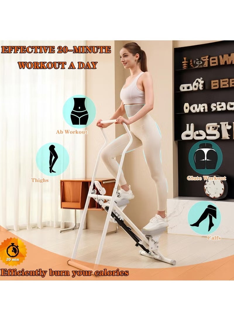 Generic - RIDEONMOP Stair Climber Stepper for Home Gym Exercise, Vertical Climber Machine for Full-Body Workout, Folding Cardio Exercise Climber with LCD Monitor, Adjustable Handlebar & Pedals - Image 1