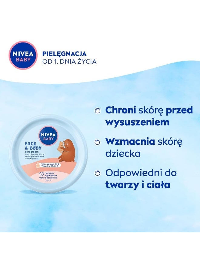 Nivea كريم نيفيا للعناية بوجه وجسم الأطفال 200 مل - Image 3