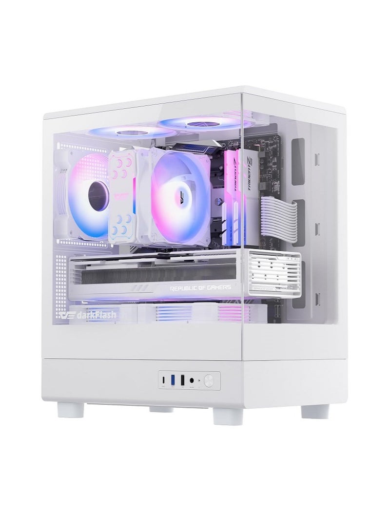 DarkFlash MICRO GAMING & WORKSTATION TOWER PC 9TH GEN: CORE I5 | GTX 1050TI 4GB GRAPHICS | 16GB RAM | 1TB NVME/SATA SSD | Windows 10 | WIFI BT READY - Image 1