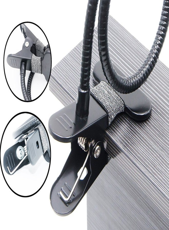 AUXO-FUN Cell Phone Holder, Universal Lazy Bracket Mobile Phone Stand, Flexible Gooseneck Long Arm Clip (Metal) - Image 2
