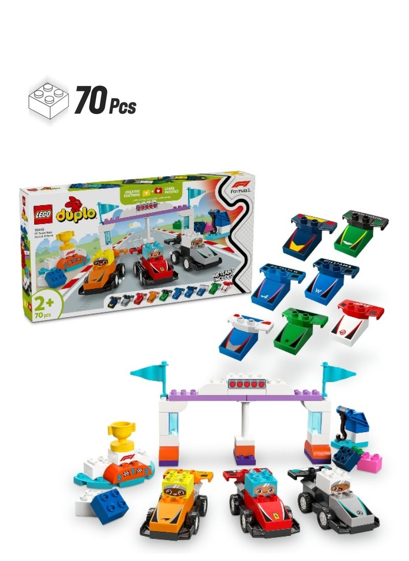 LEGO LEGO DUPLO Town F1 Team Race Cars & Drivers 10445 Building Set (70 Pieces)  - Image 1
