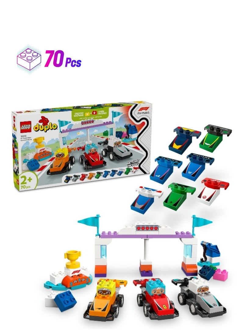 LEGO LEGO DUPLO Town F1 Team Race Cars & Drivers 10445 Building Set (70 Pieces) - Image 1