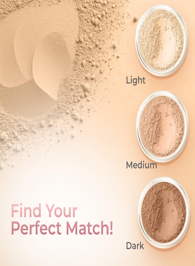 Sweet Face Minerals LIGHT CONCEALER with BLENDING BRUSH Mineral Makeup Matte Loose Corrector Powder Bare Face Cover Up Hide Blemishes Redness Under Eyes Dark Circles Scars Baked On Full Coverage SPF 20 - Image 3