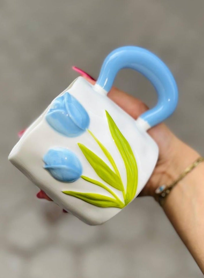 🌷✨ مجات سيراميك توليب بارز – الفخامة في كل تفصيلة ✨🌷 - Image 2