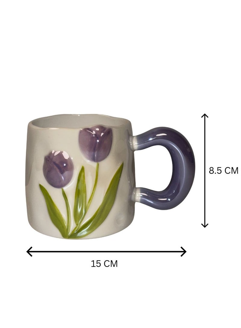 🌷✨ مجات سيراميك توليب بارز – الفخامة في كل تفصيلة ✨🌷 - Image 5